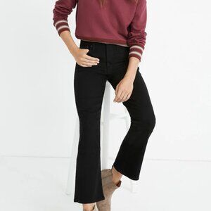 Madewell Jeans Cali Demi-Boot Black Zip Front Sz 24 Country